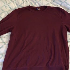 Burgundy crew neck sweatshirt by H&M